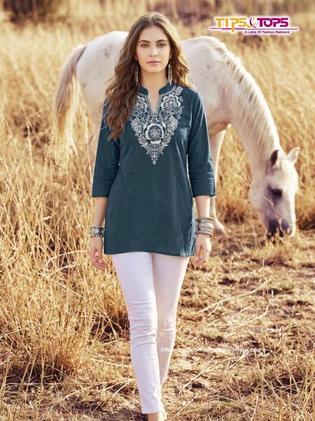Tips & tops cotton candy vol 2 short top kurtis wholesale